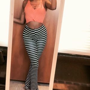 RUE 21 Orange tie up tank top